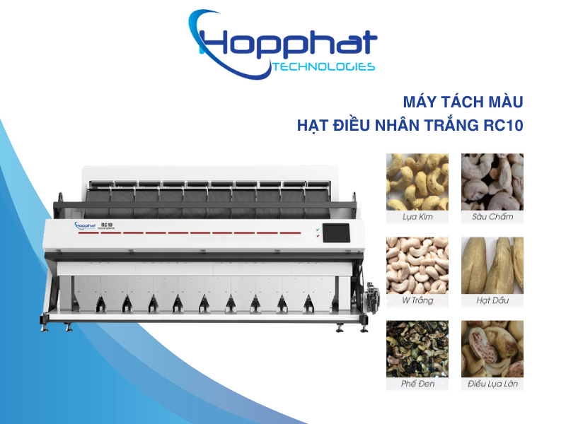 Máy bắn màu hạt điều RC10