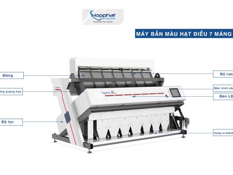 Cấu tạo máy tách màu hạt điều RC7